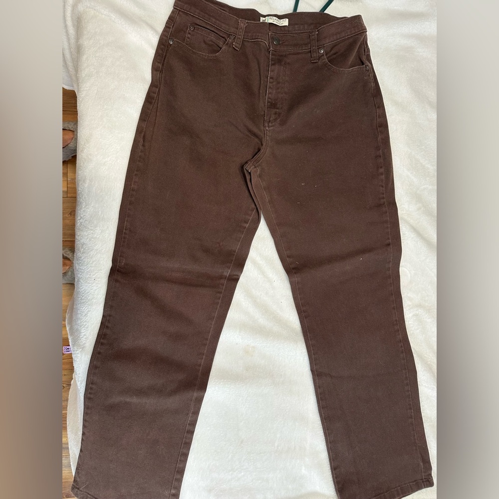 Lee Relaxed Fit Brown Jeans